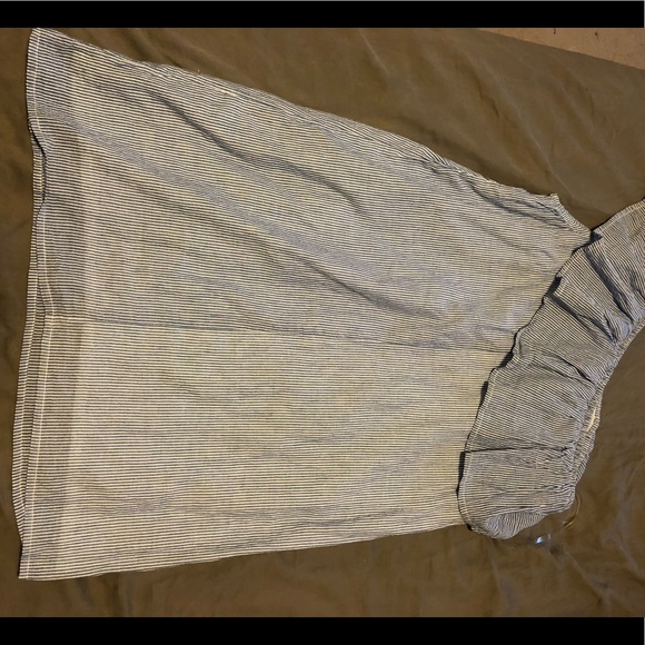 Striped one shoulder cotton dress - Picture 1 of 2